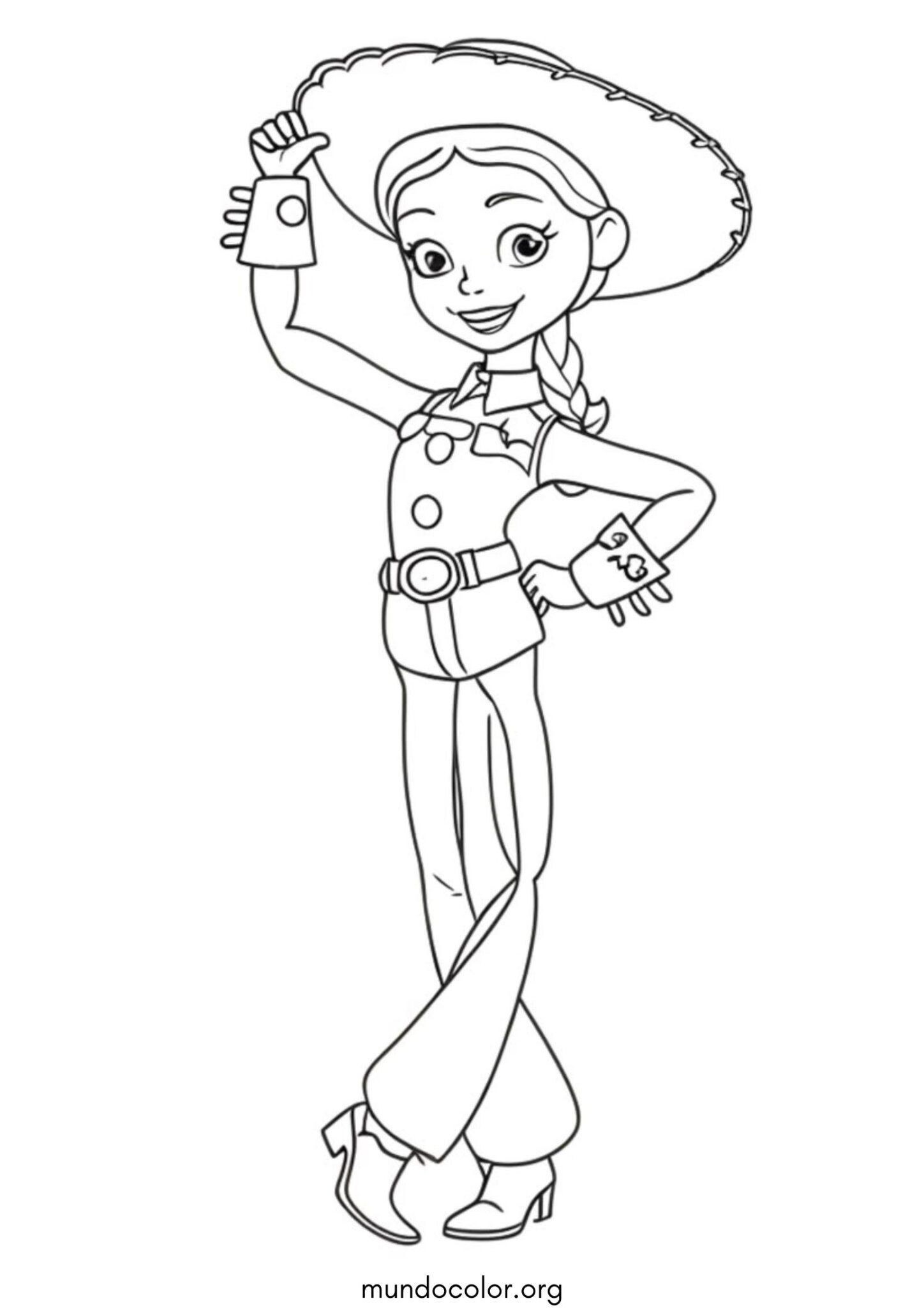 Dibujo de Jessie la vaquera (Toy Story) para imprimir Dibujo de Jessie la vaquera (Toy Story) para colorear