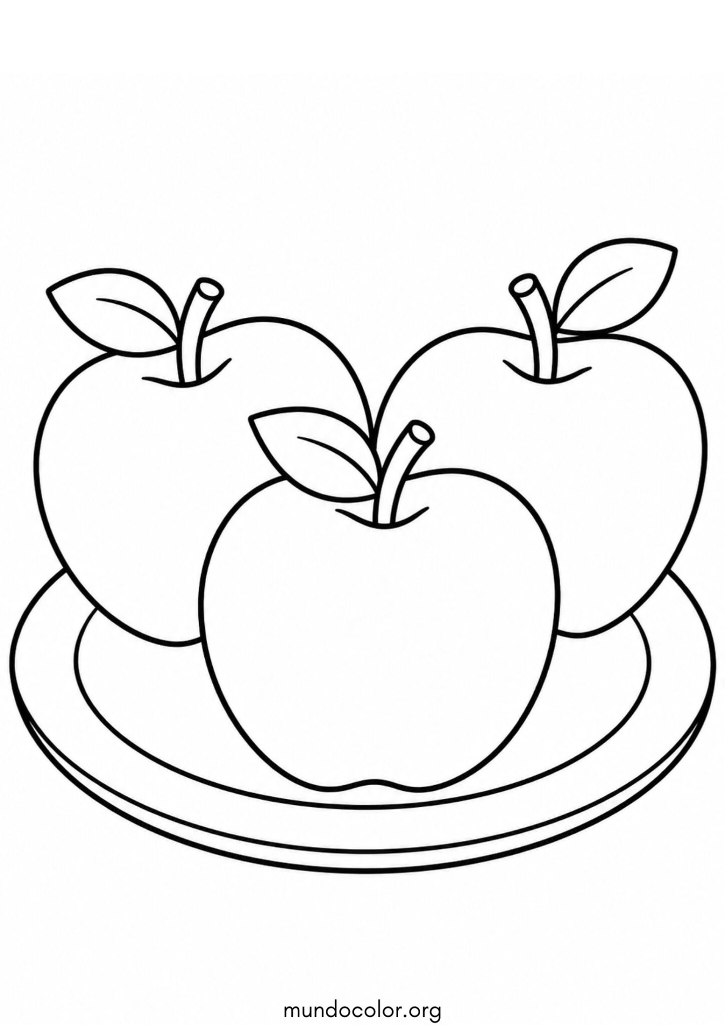 Dibujo de Manzana 🍎 para colorear