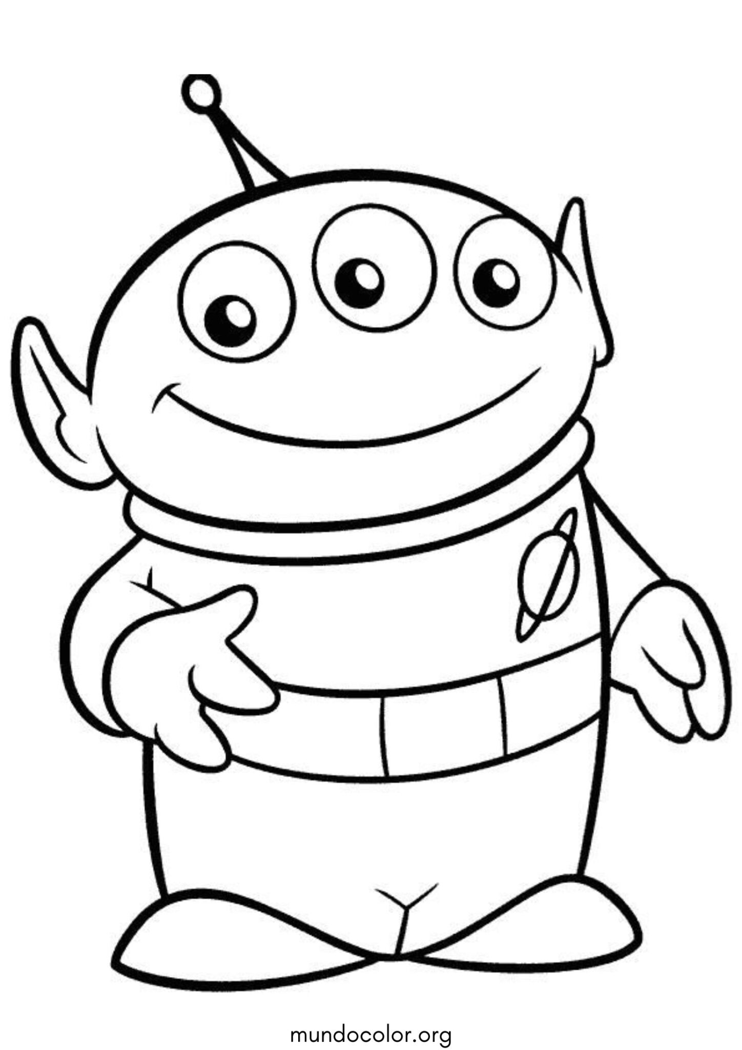 Dibujo de Marcianito (Toy Story) para imprimir Dibujo de Marcianito (Toy Story) para colorear