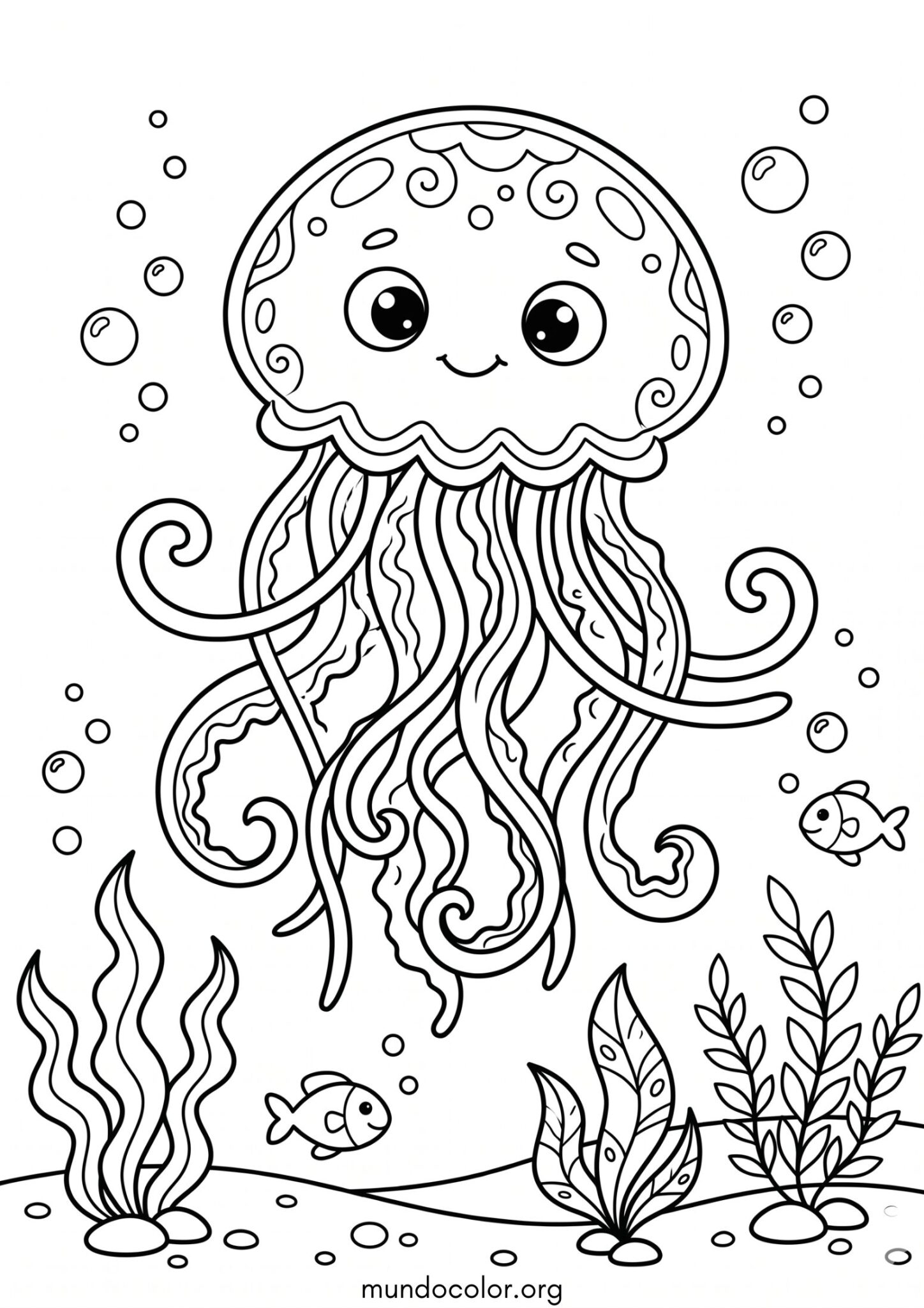 Dibujo de Medusa para colorear