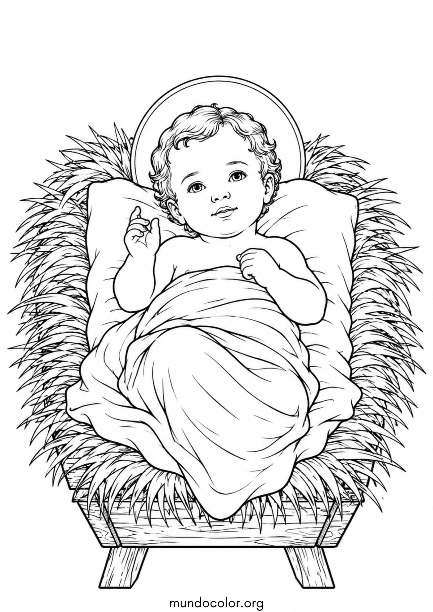Dibujo de Niño Jesús para colorear