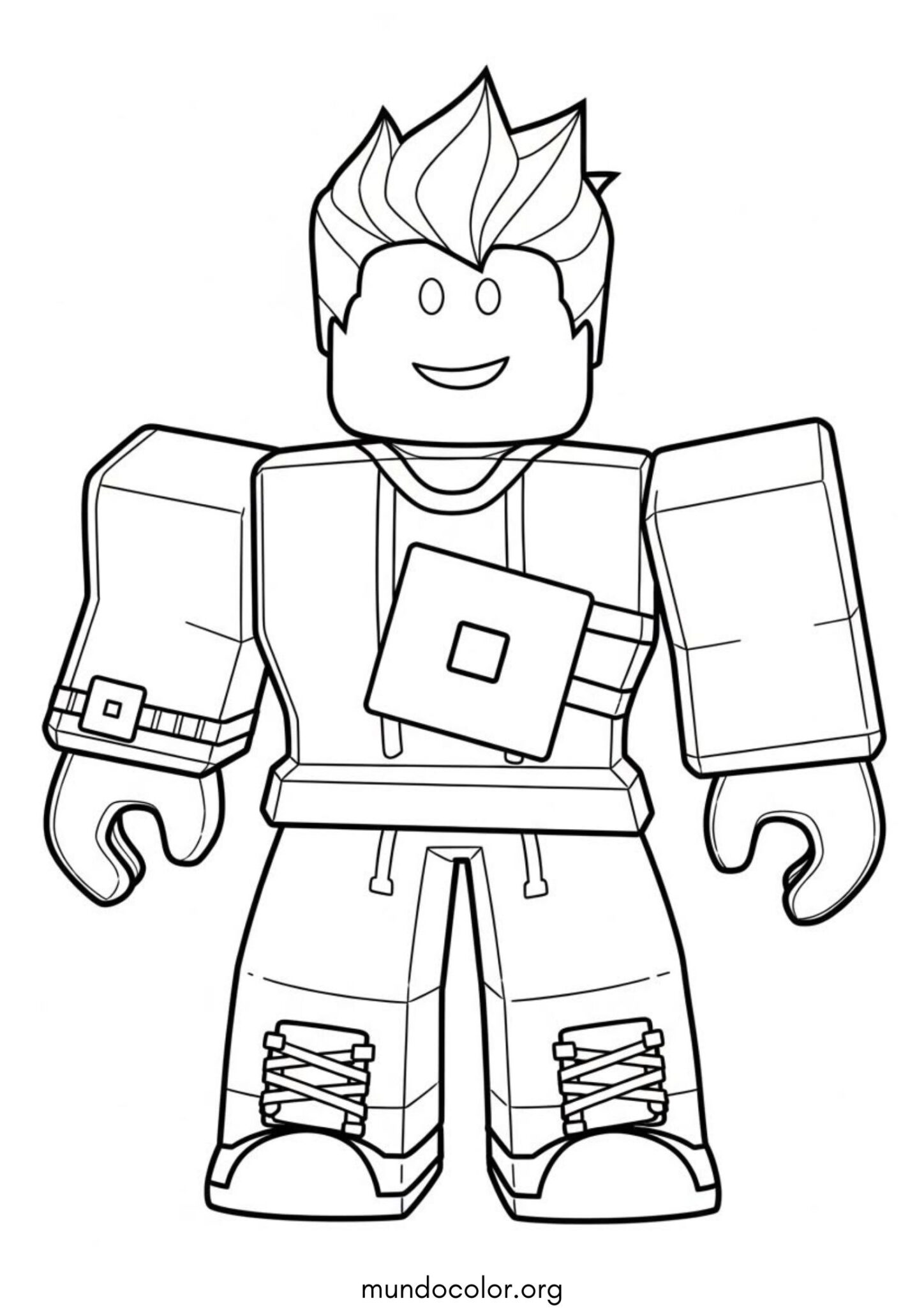 Dibujo de Personaje de Roblox para colorear