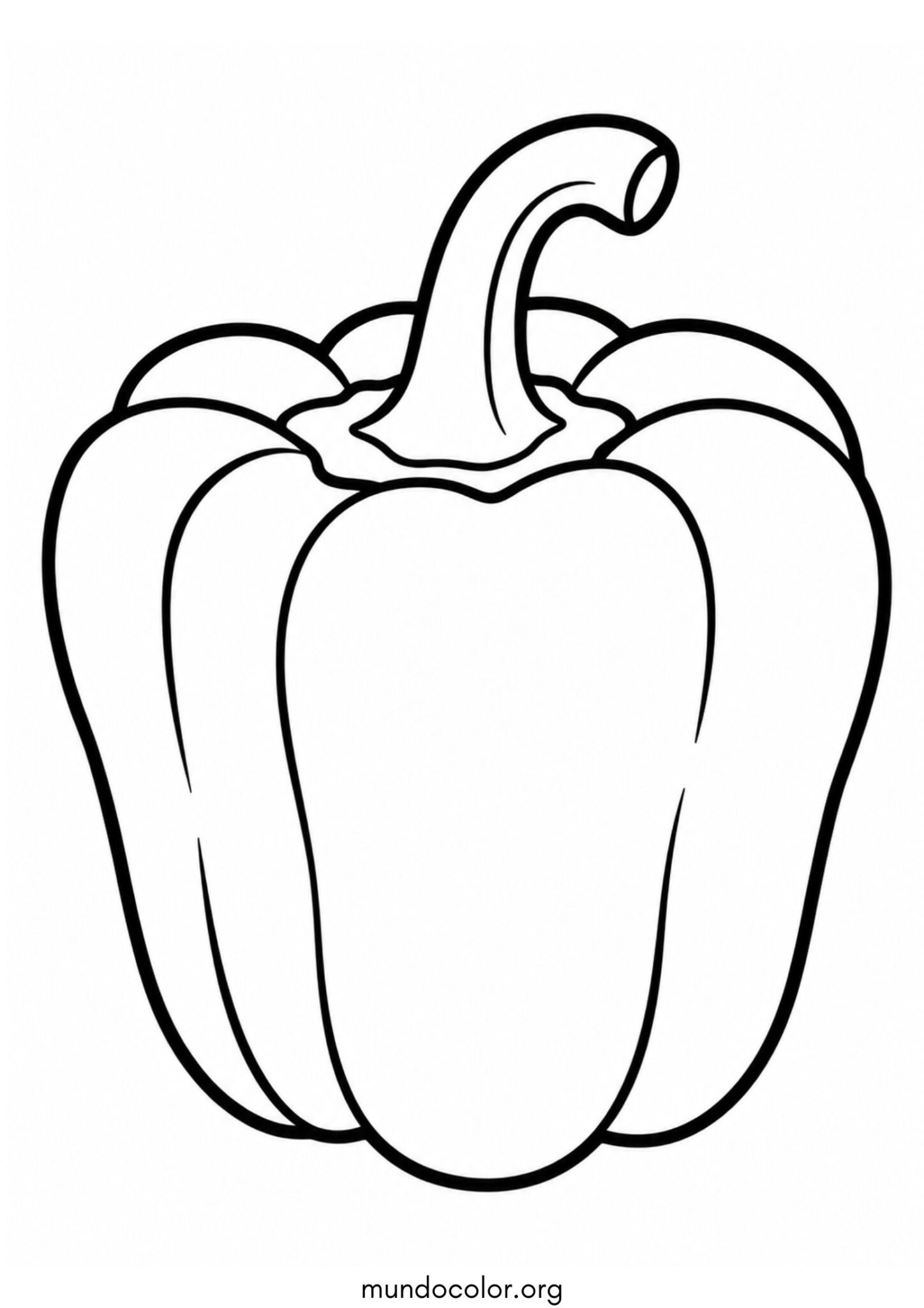 Dibujo de Pimiento 🌶️ para colorear