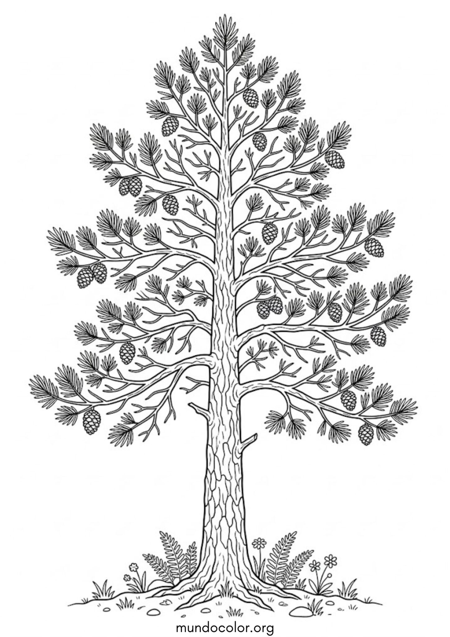 Dibujo de Pino para colorear