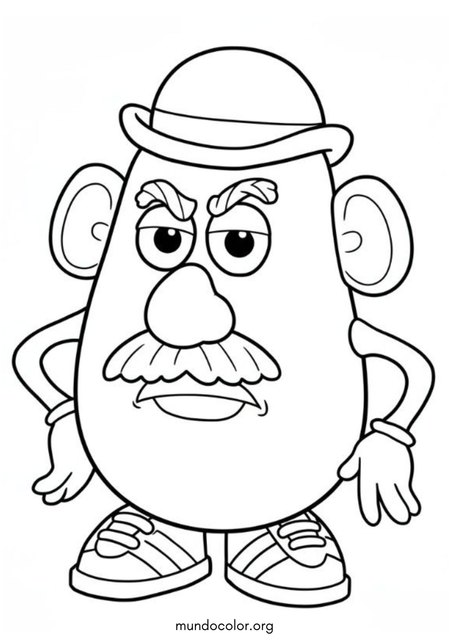 Dibujo de Sr. Cara de Papa (Toy Story) para imprimir Dibujo de Sr. Cara de Papa (Toy Story) para colorear