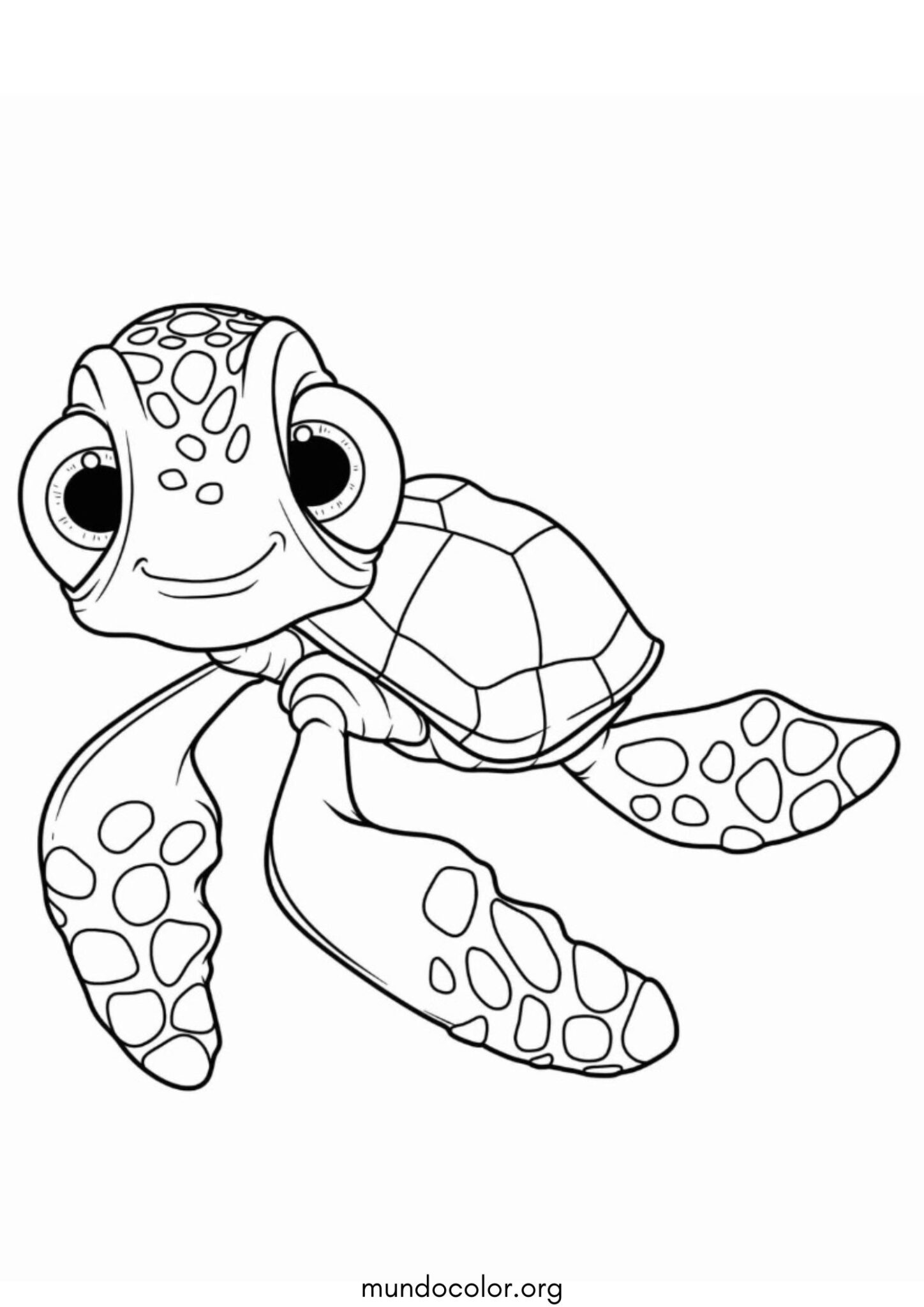 Dibujo de Tortuga Chiqui (Buscando a Nemo) para colorear