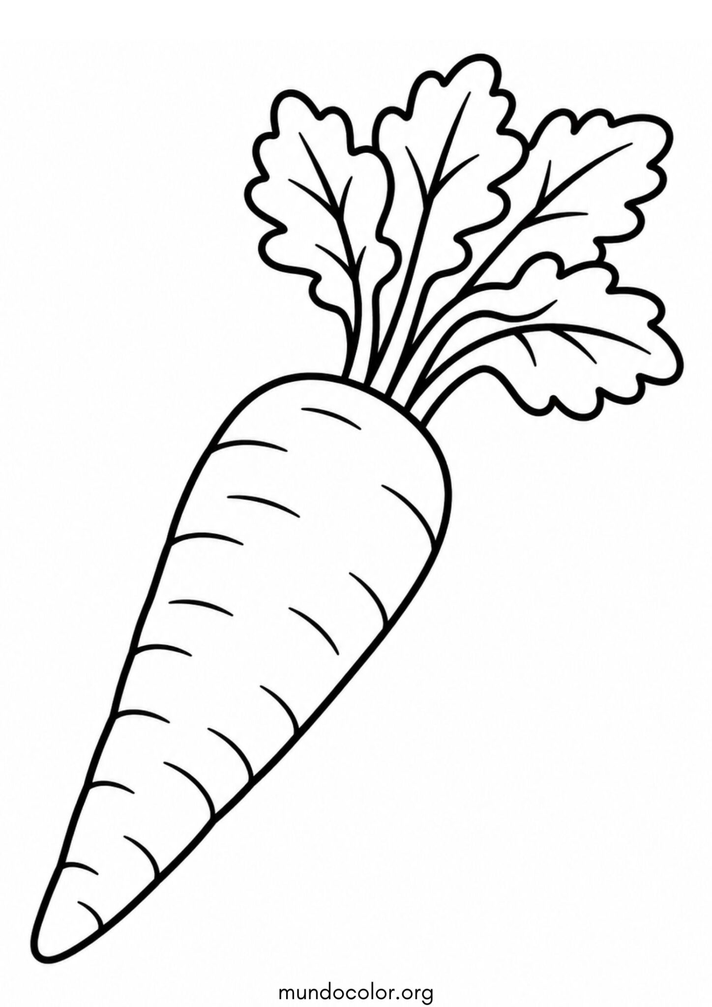 Dibujo de Zanahoria 🥕 para colorear