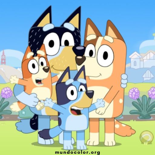 Розмальовки Bluey