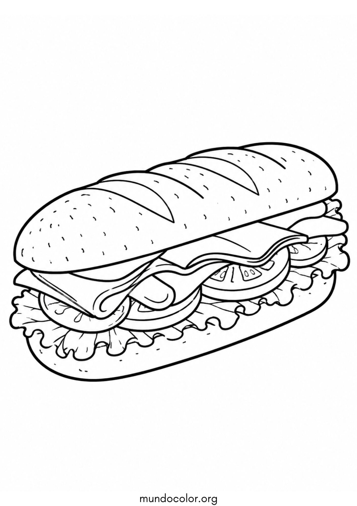 Dibujo de Bocadillo para colorear