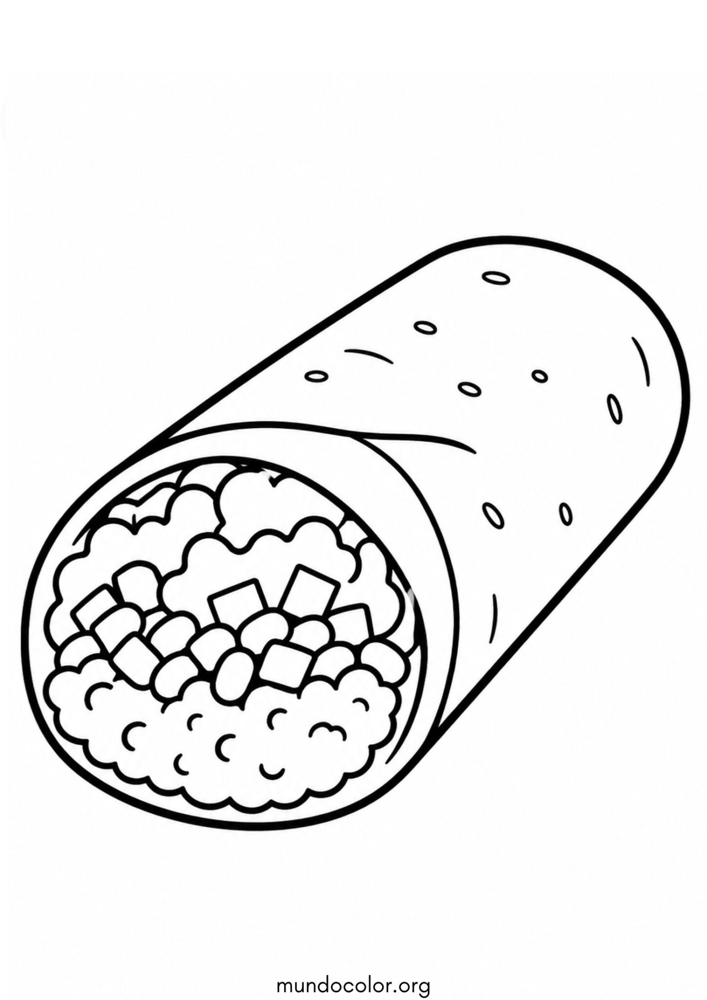 Dibujo de Burrito para colorear
