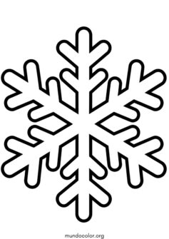 Copo de nieve fácil para niños