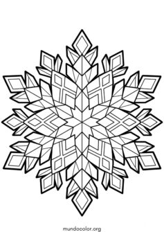 Copo de nieve geométrico