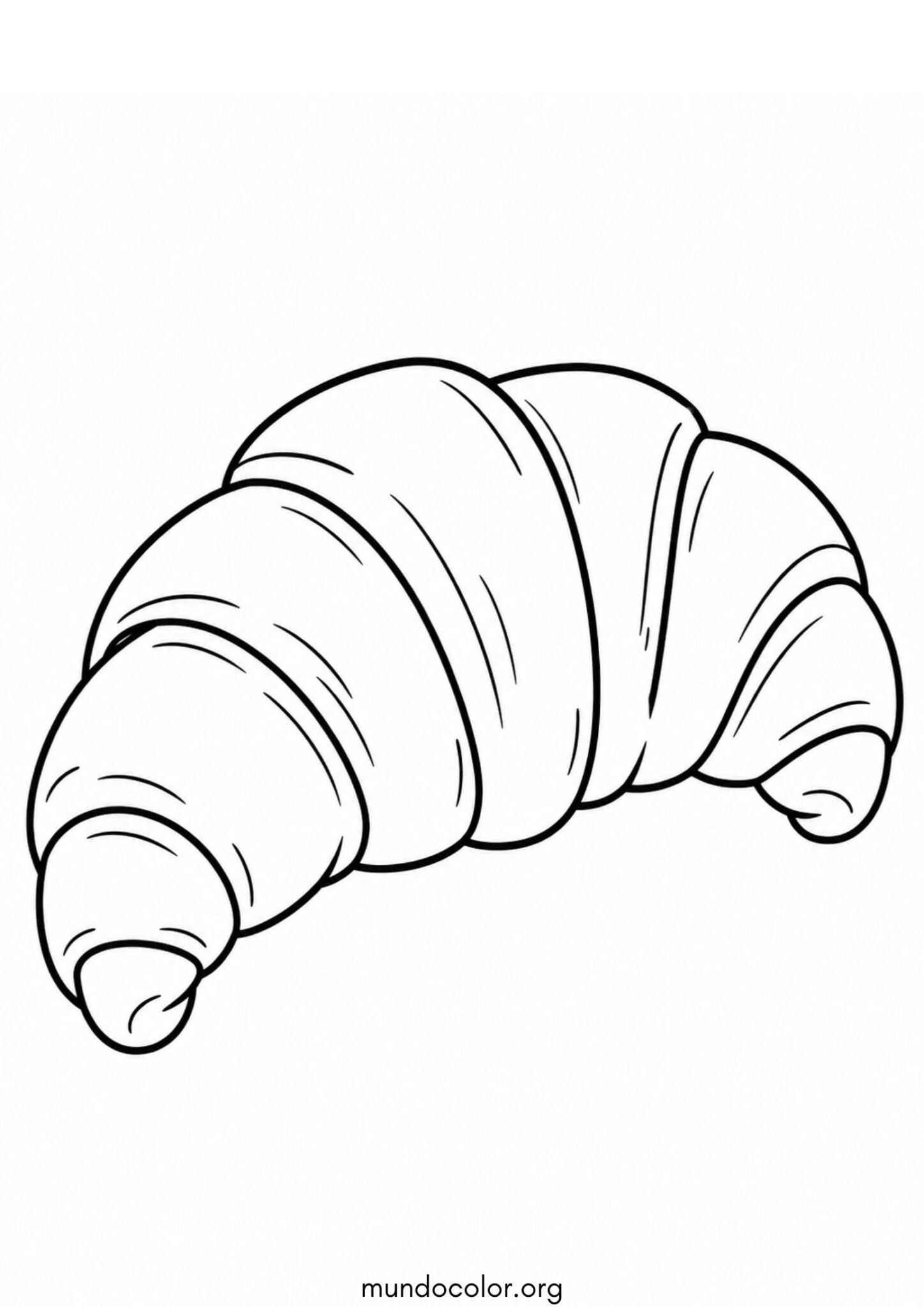 Dibujo de Cruasán para colorear