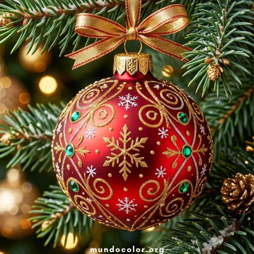 Розмальовки Bolas de Navidad 🎀