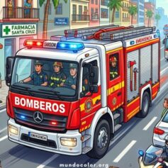 Dibujos de Camión de Bomberos para Colorear – Gratis PDF y A4