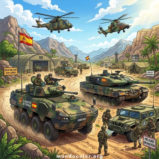 Розмальовки Vehículos militares
