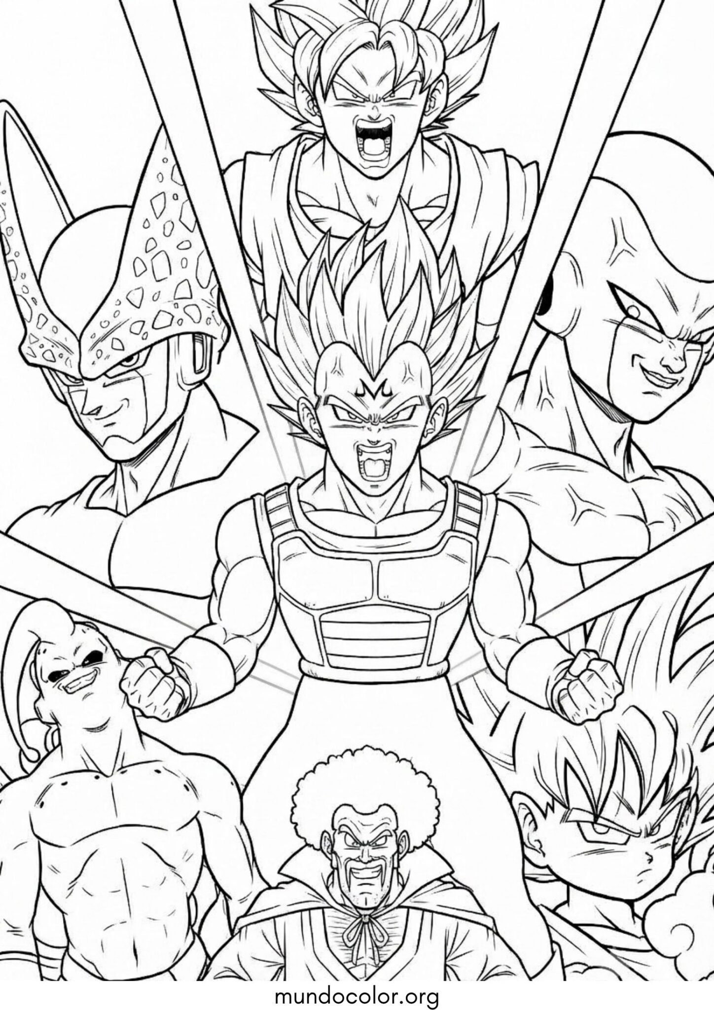 Dibujo de DragonBall Z para colorear