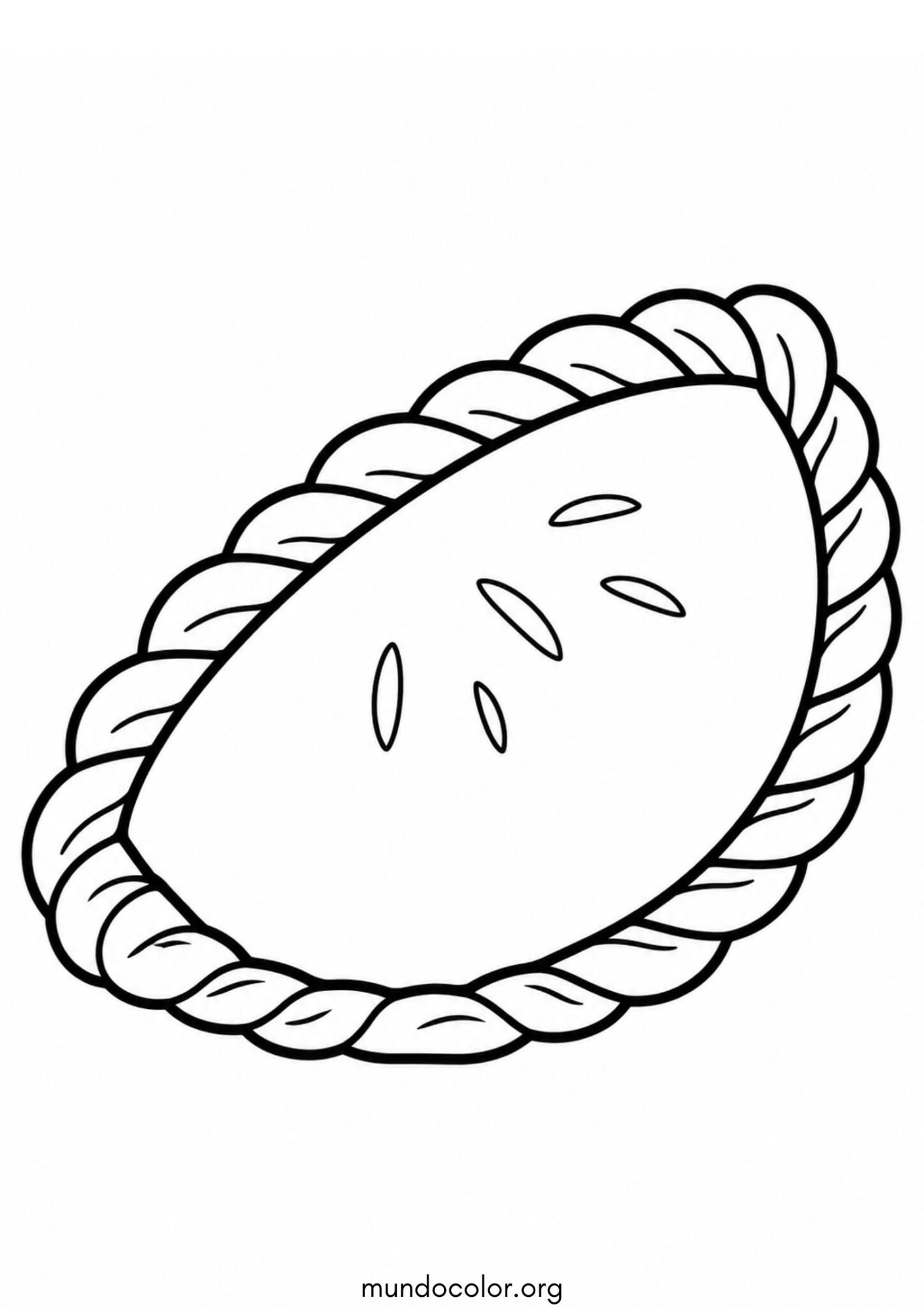 Dibujo de Empanada para colorear