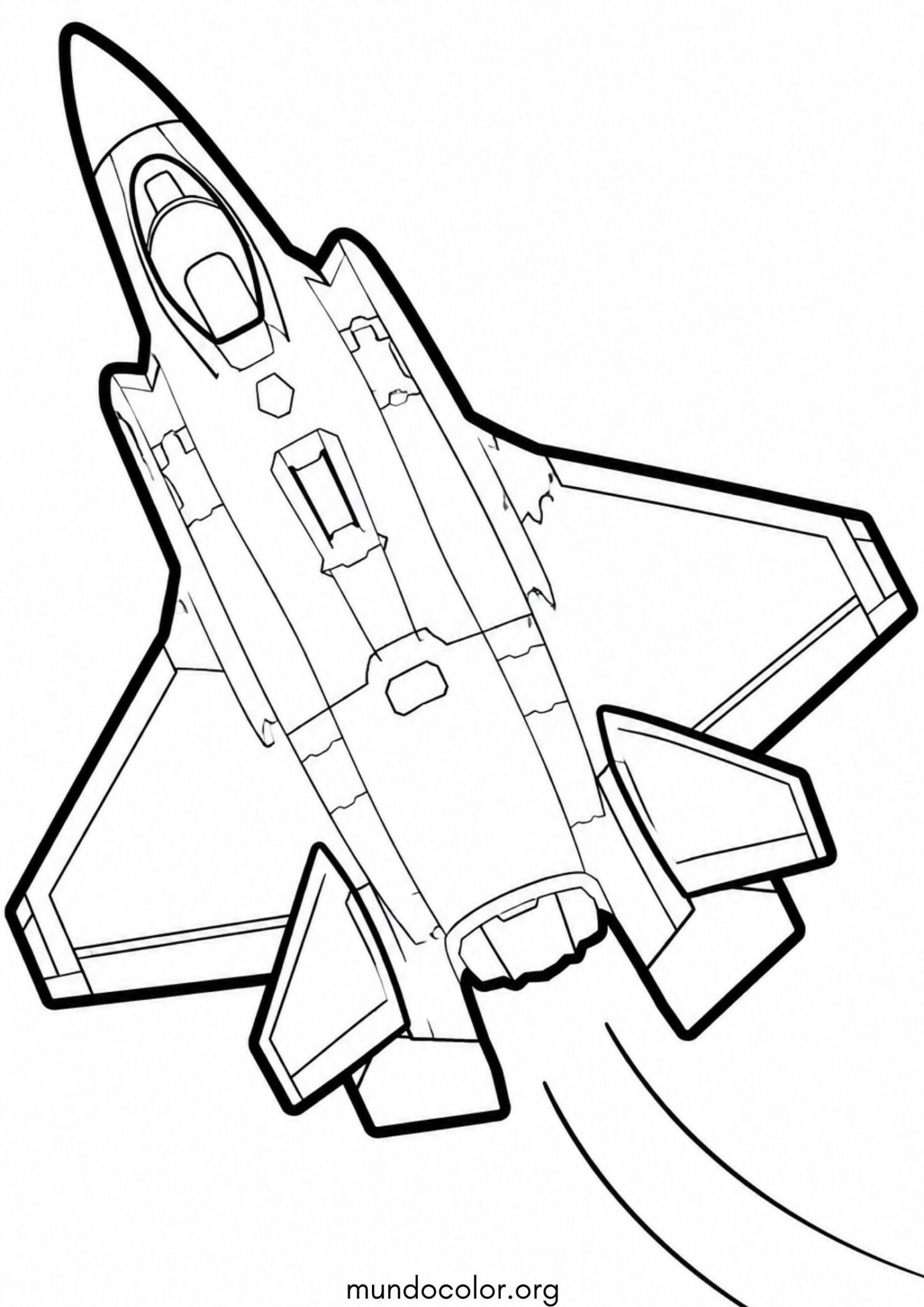Dibujo de Caza furtivo F-35 Lightning II para colorear