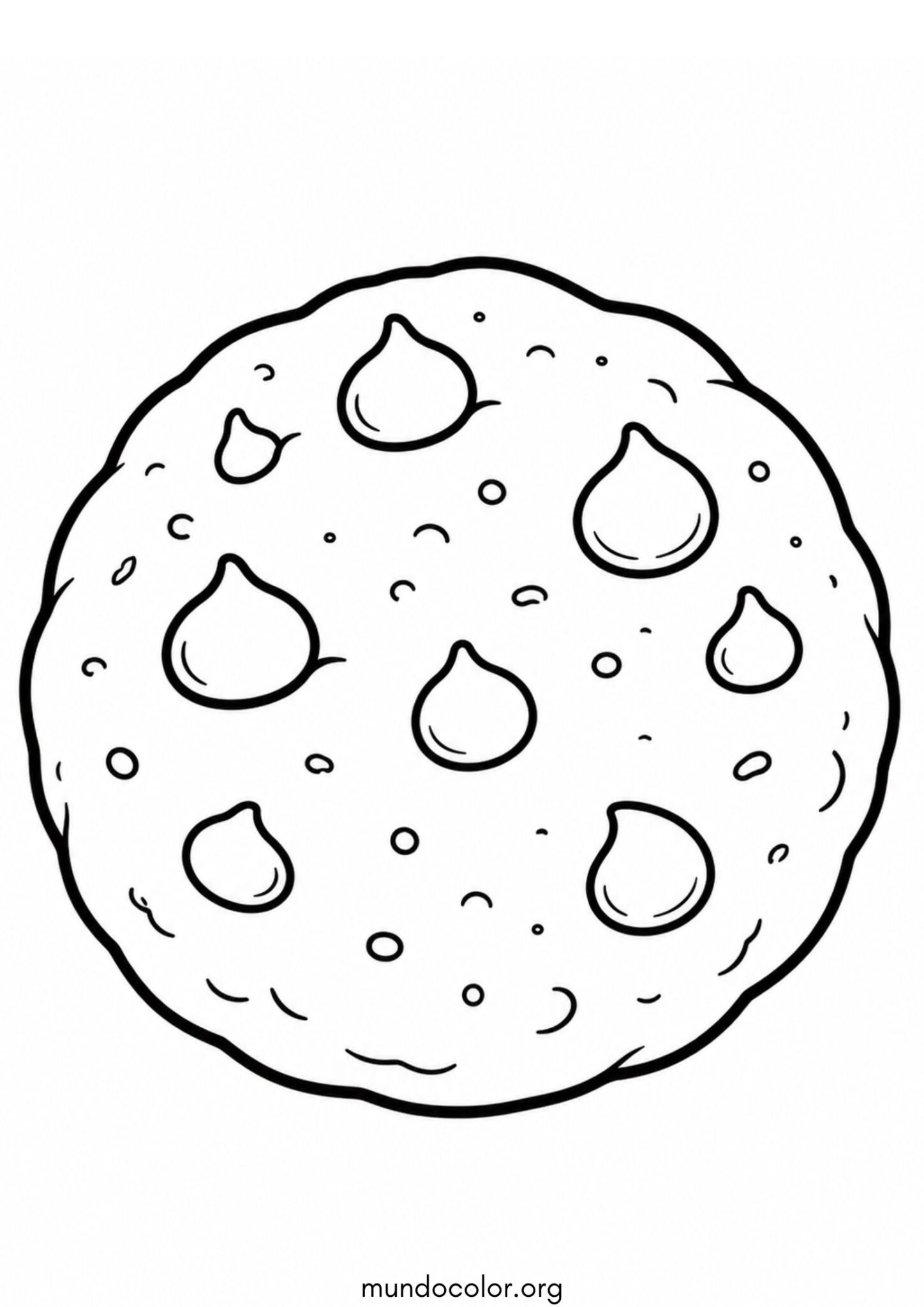 Dibujo de Galleta para colorear
