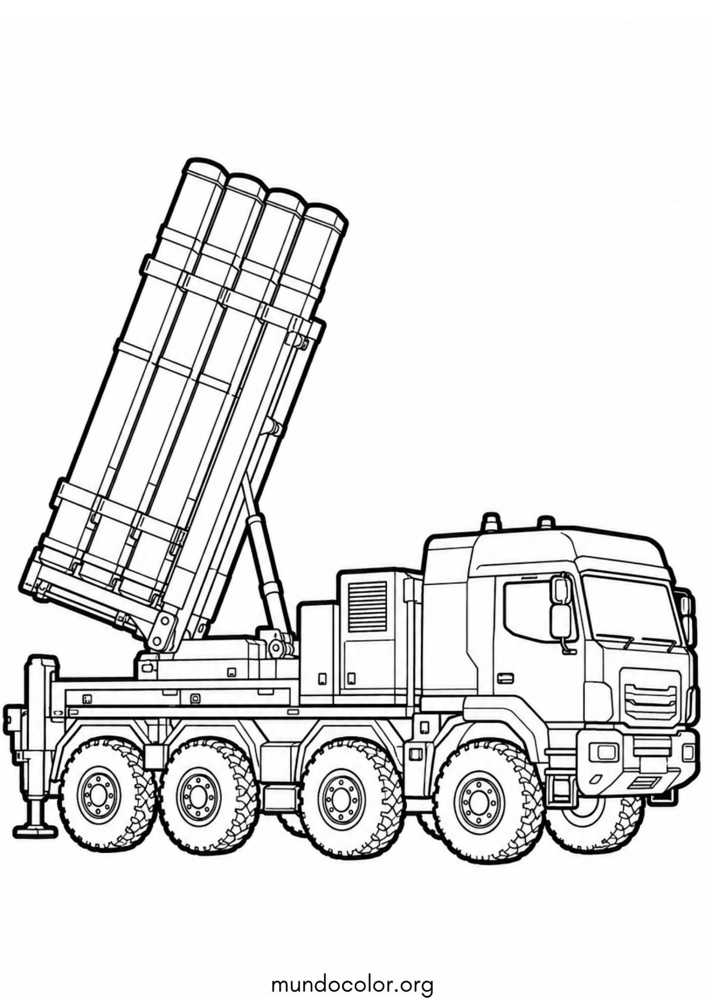 Dibujo de Sistema de defensa aérea IRIS-T para colorear