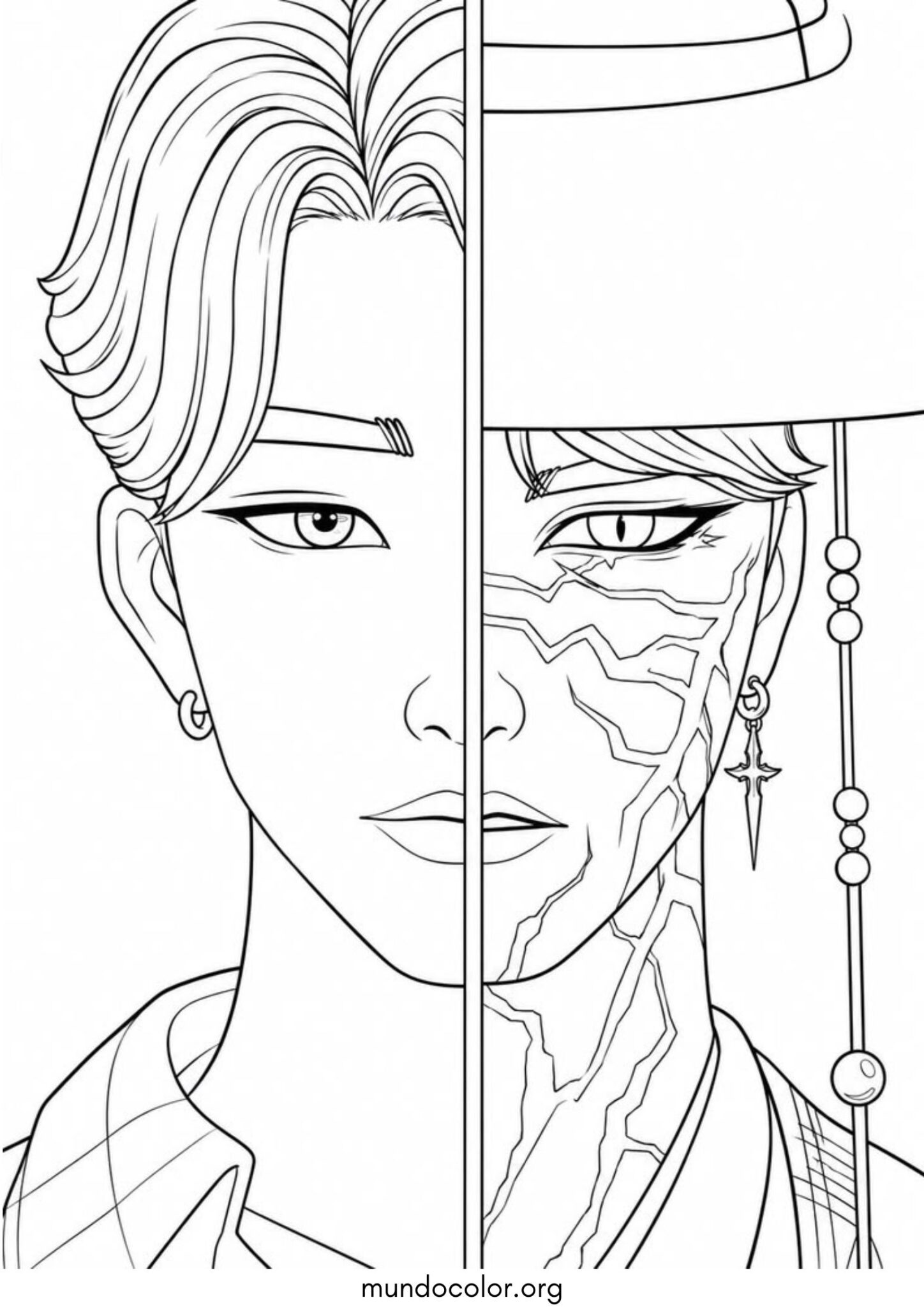 Dibujo de Jinu (K-Pop: Cazadores de demonios) para colorear