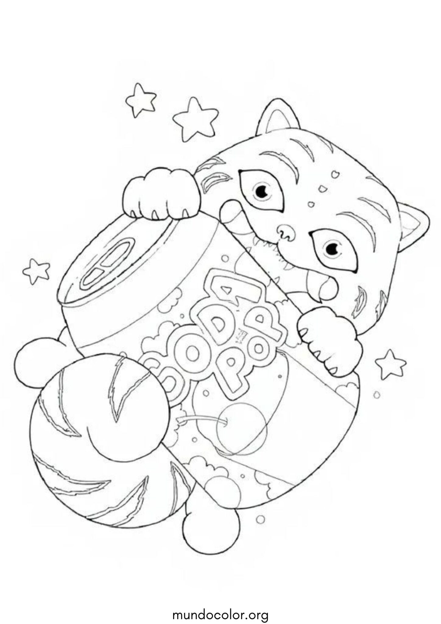 Dibujo de Kpop Derpy Soda Pop para colorear