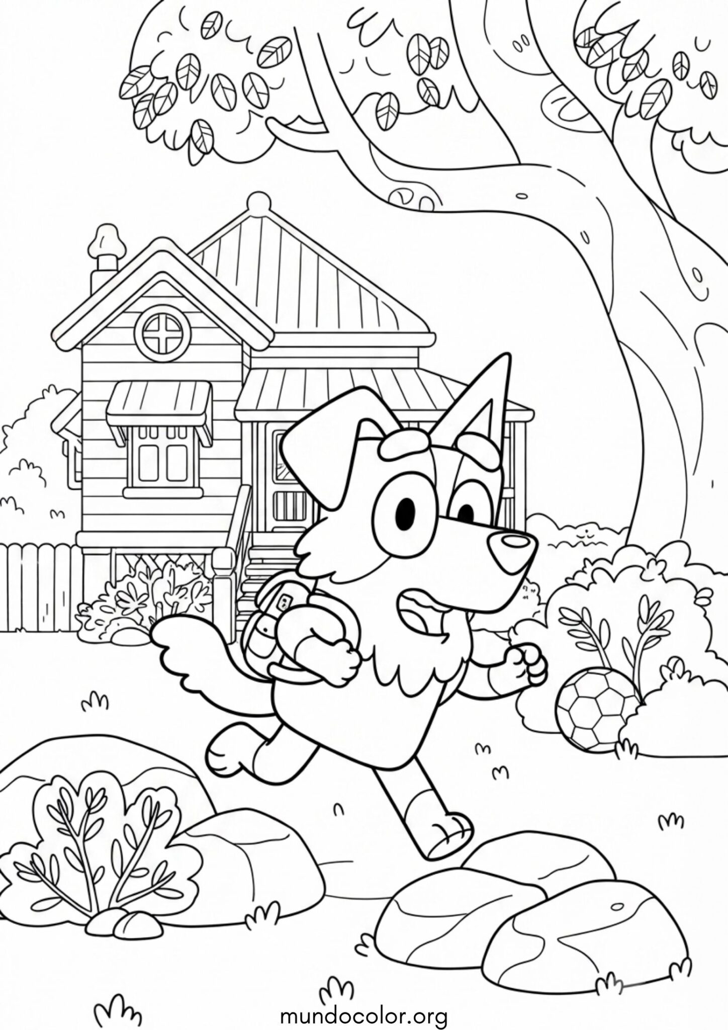 Dibujo de Mackenzie de Bluey para imprimir Dibujo de Mackenzie de Bluey para colorear
