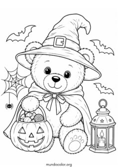 Oso de peluche de Halloween