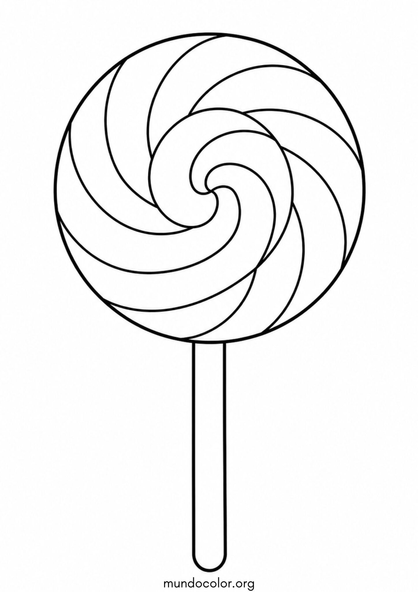 Dibujo de Piruleta para colorear