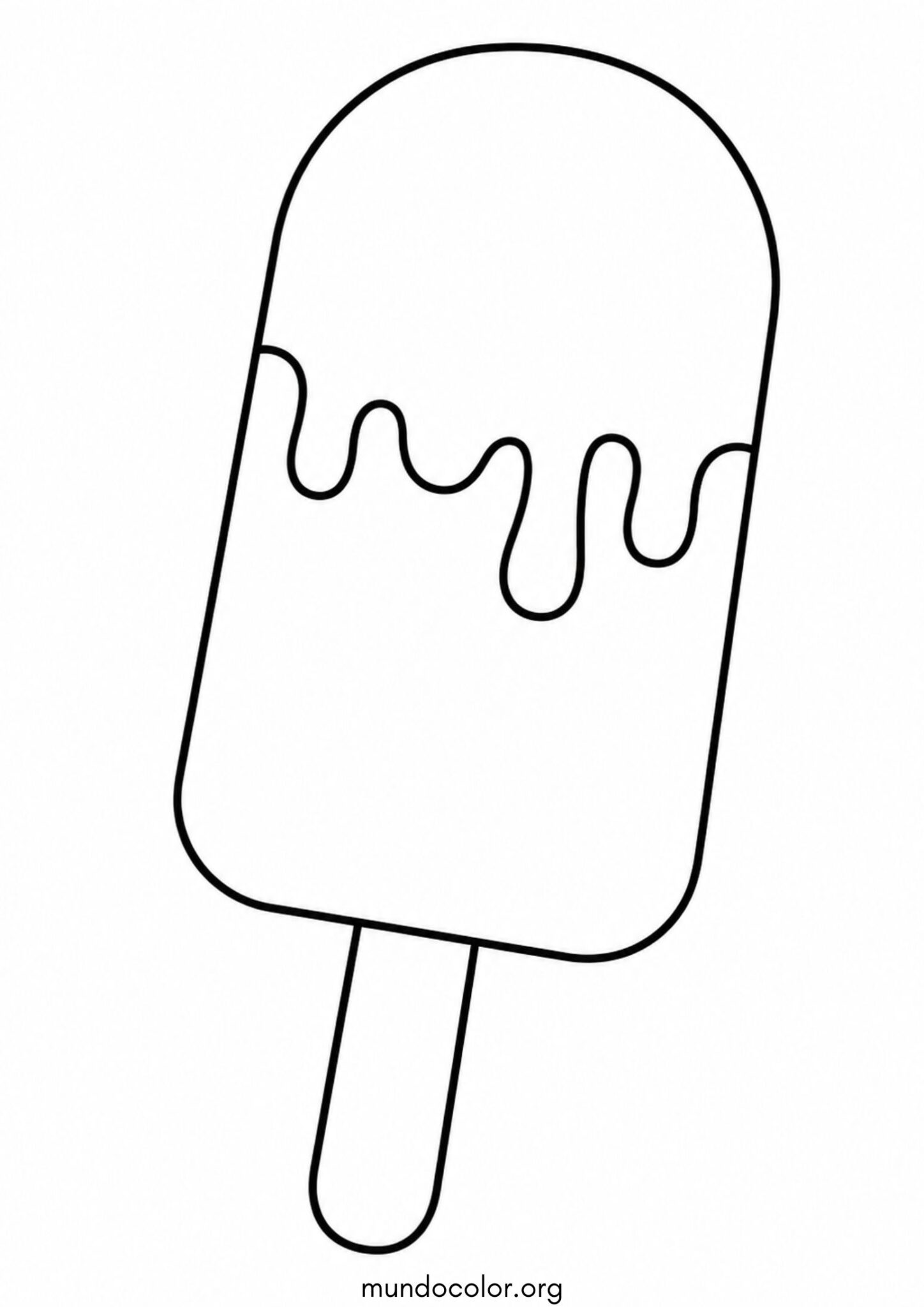 Dibujo de Polo de helado para colorear