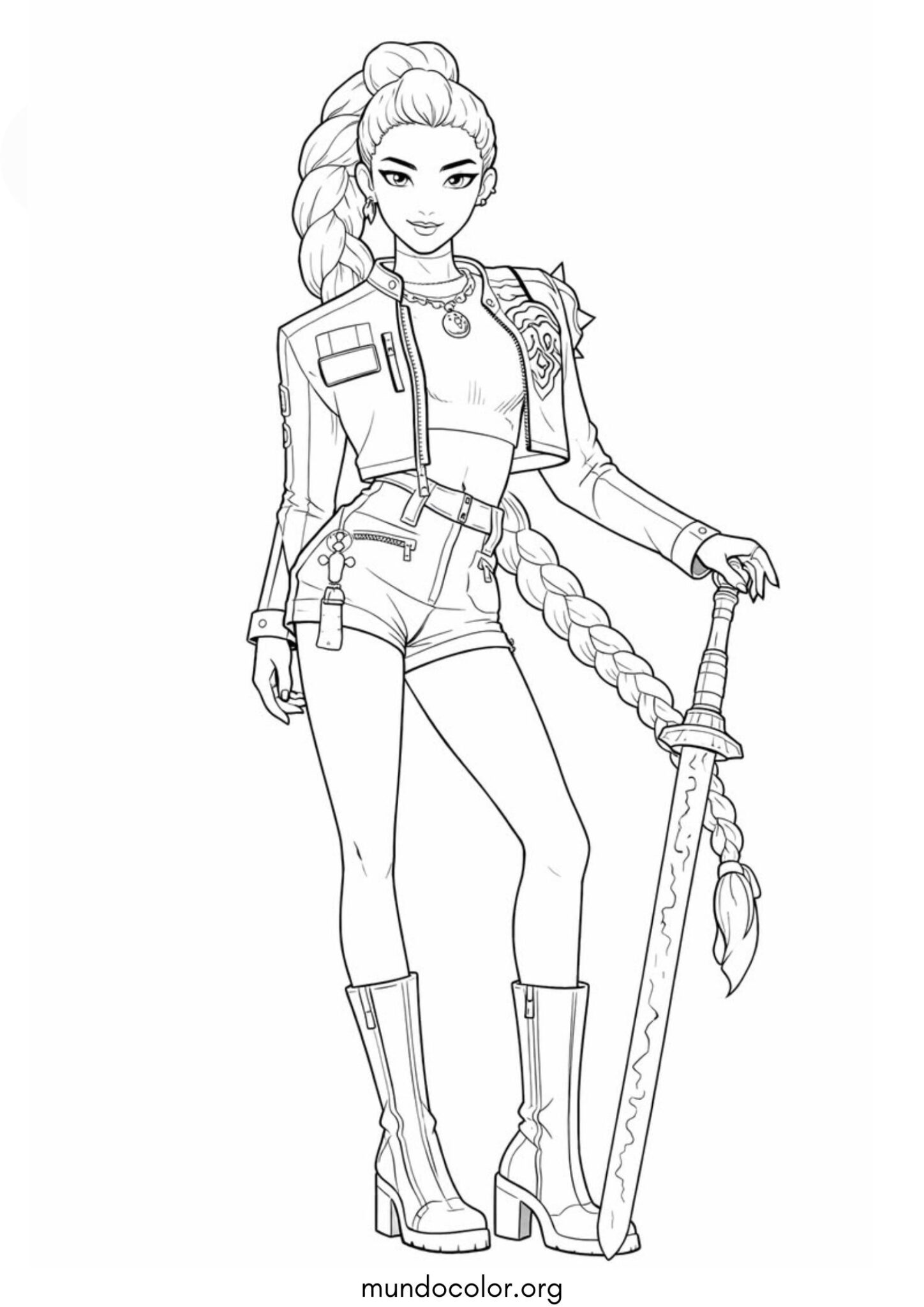 Dibujo de Rumi (K-Pop: Cazadores de demonios) para colorear
