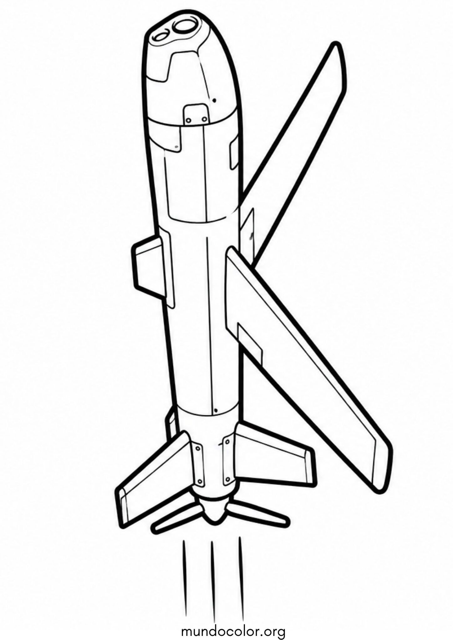 Dibujo de Dron kamikaze Switchblade para imprimir Dibujo de Dron kamikaze Switchblade para colorear