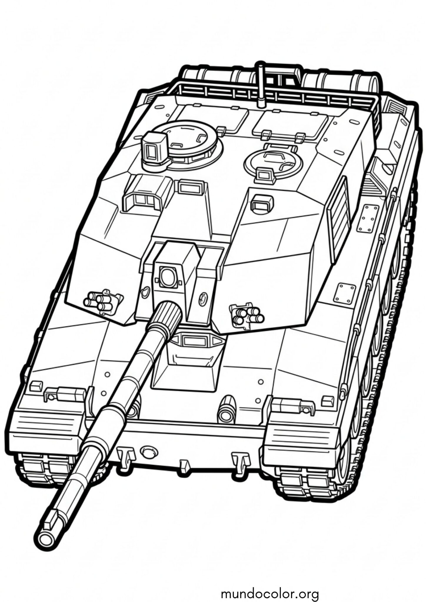 Dibujo de Tanque Challenger 2 para imprimir Dibujo de Tanque Challenger 2 para colorear