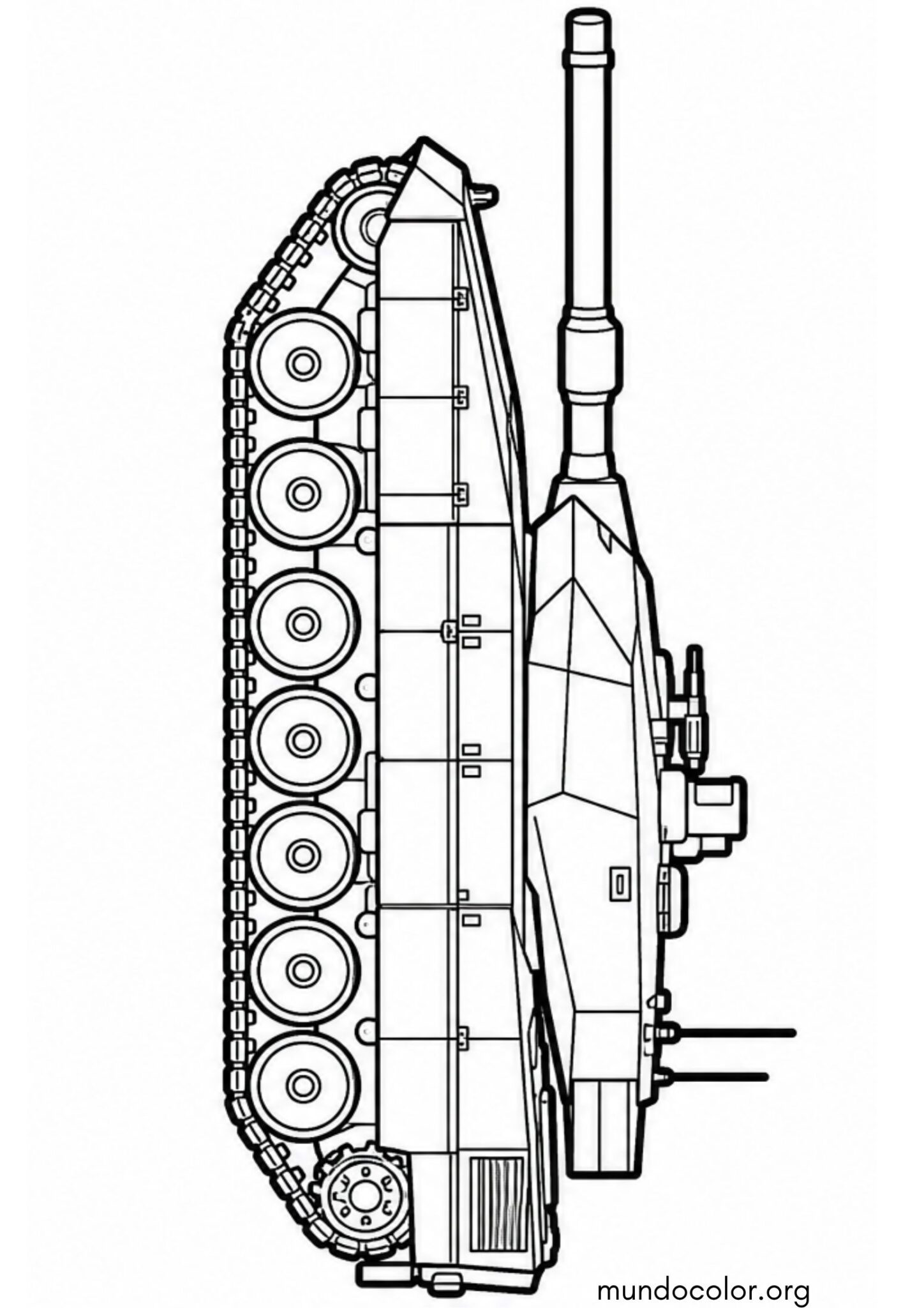 Dibujo de Tanque Leopard 2 para imprimir Dibujo de Tanque Leopard 2 para colorear