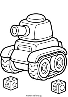 Tanque de juguete infantil