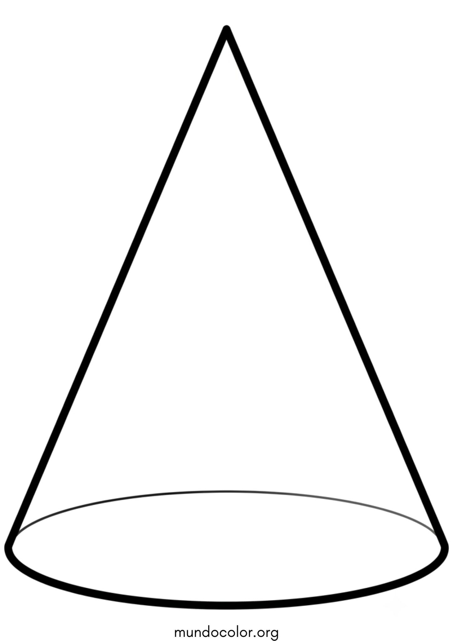 Dibujo de Cono para colorear