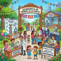 Dibujos del Día Mundial de la Ciencia para Colorear – PDF y A4