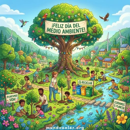 Dibujo de Día del Medio Ambiente 🌍