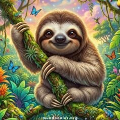 Dibujos de Perezosos para Colorear 🦥 Gratis en PDF e Imprimir A4