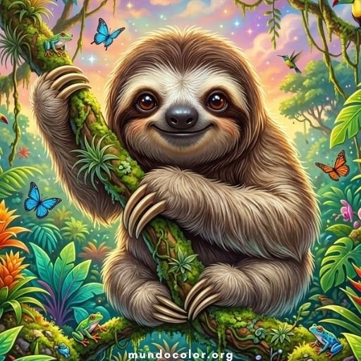 Dibujo de Perezosos 🦥