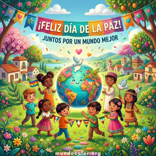 Розмальовки Día Internacional de la Paz 🕊️