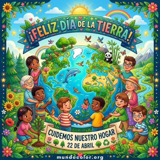 Розмальовки Día de la Tierra 🌍