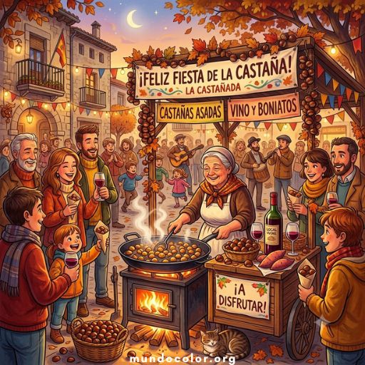 Розмальовки La Castañada | Fiesta de la Castaña