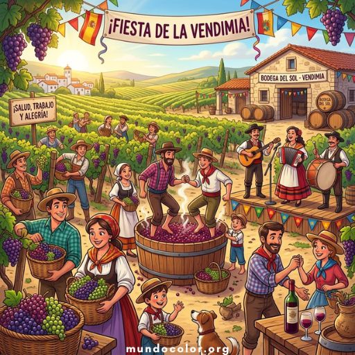 Розмальовки Fiesta de la Vendimia 🍇