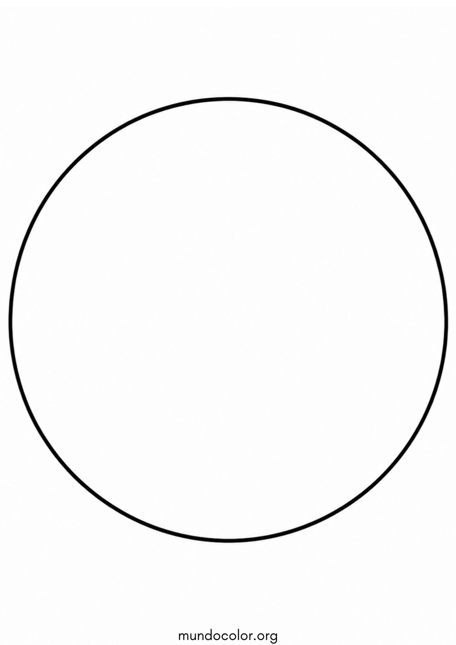 Dibujo de Figura geométrica – Círculo para colorear