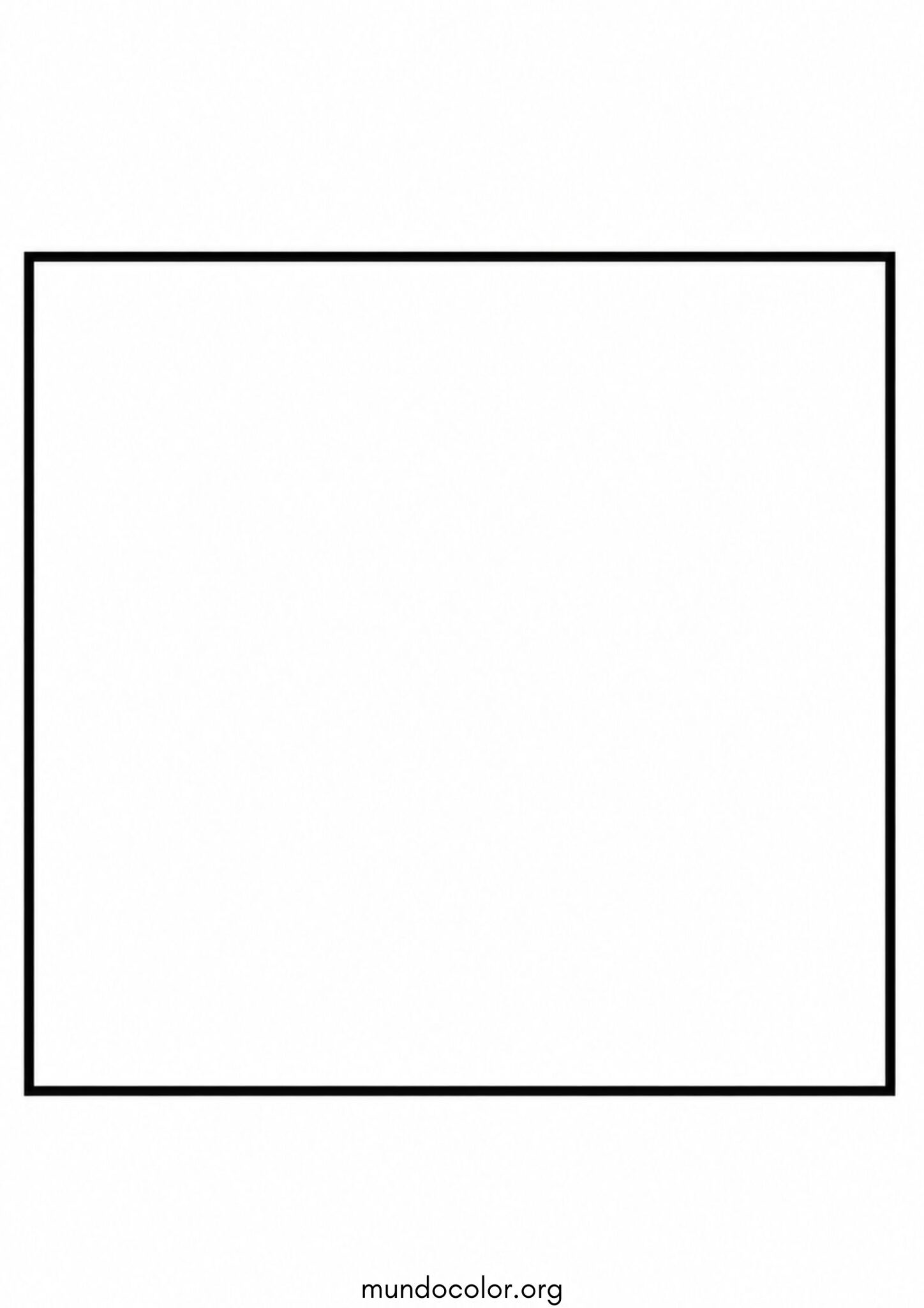 Dibujo de Figura geométrica – Cuadrado para colorear