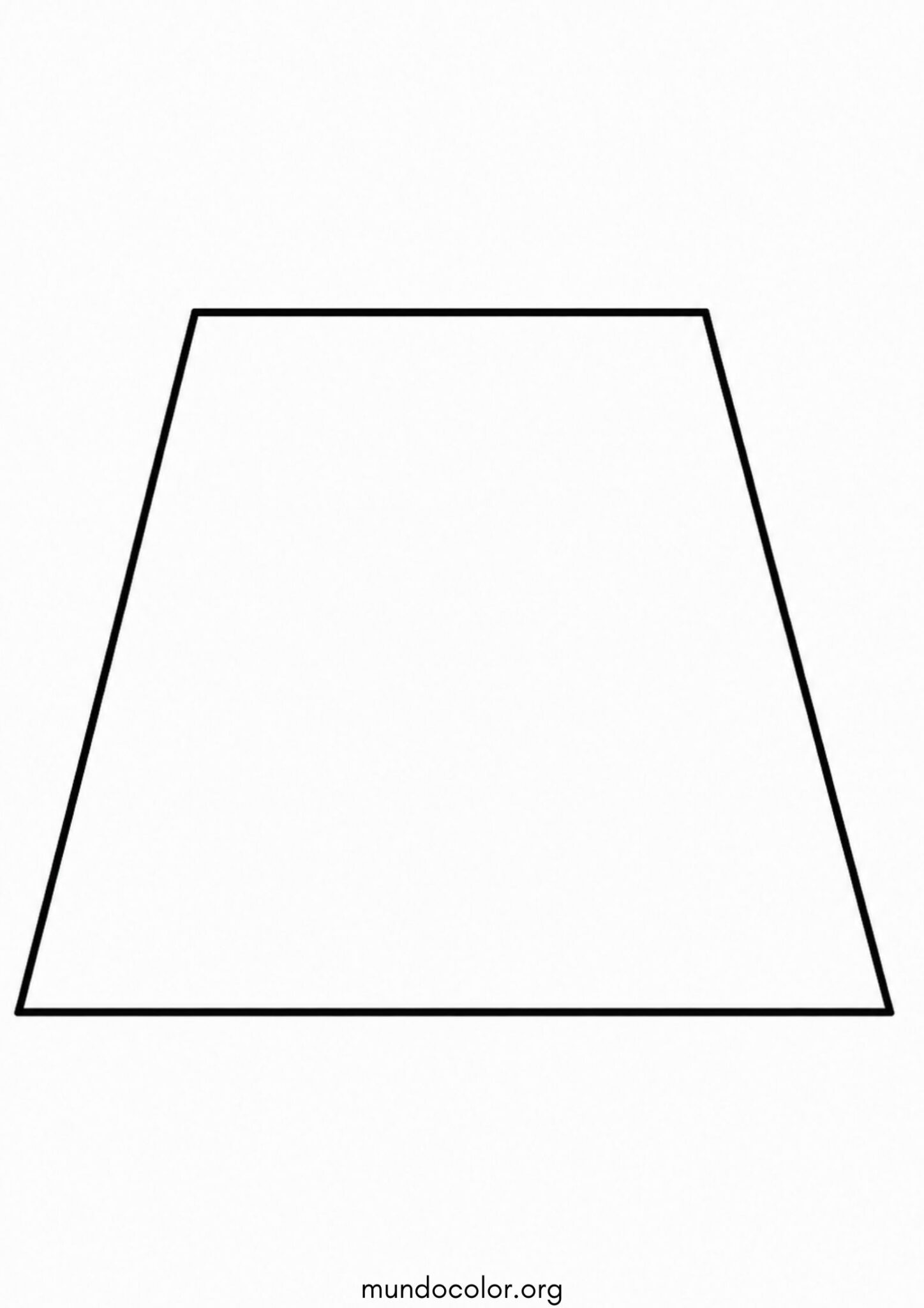 Dibujo de Figura geométrica – Cuadrilátero para colorear