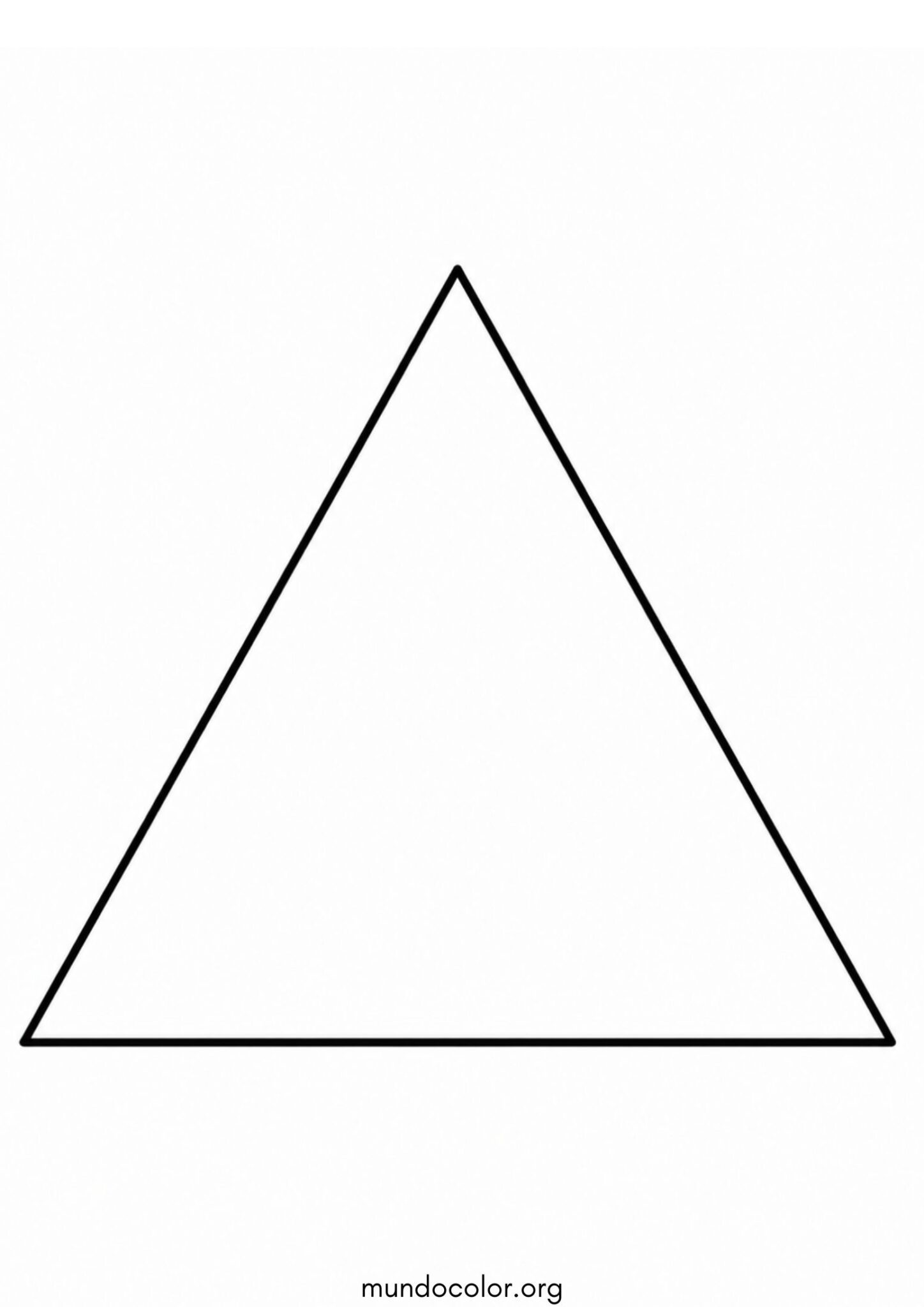 Dibujo de Figura geométrica – Triángulo para colorear