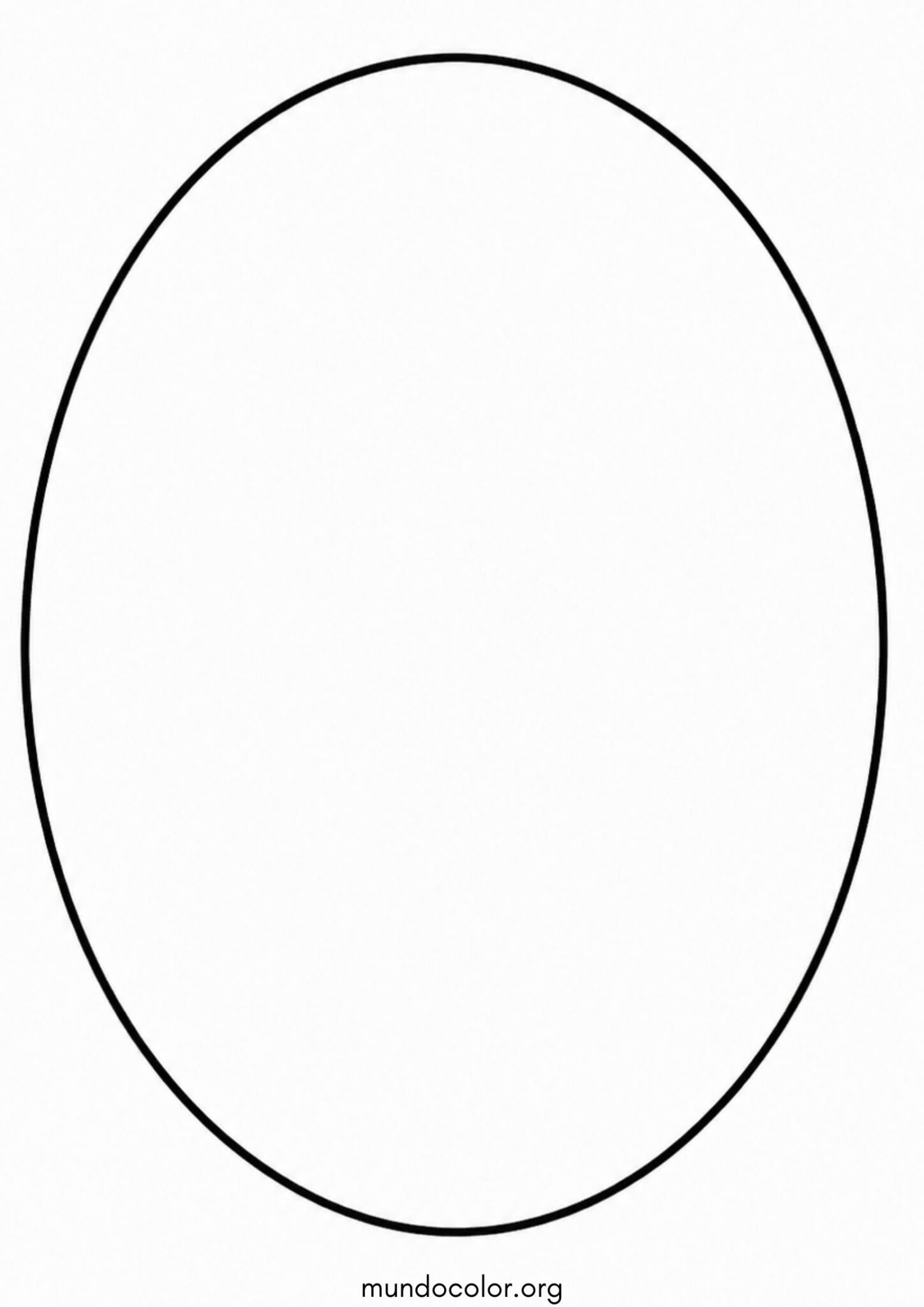 Dibujo de Forma geométrica – Óvalo para colorear